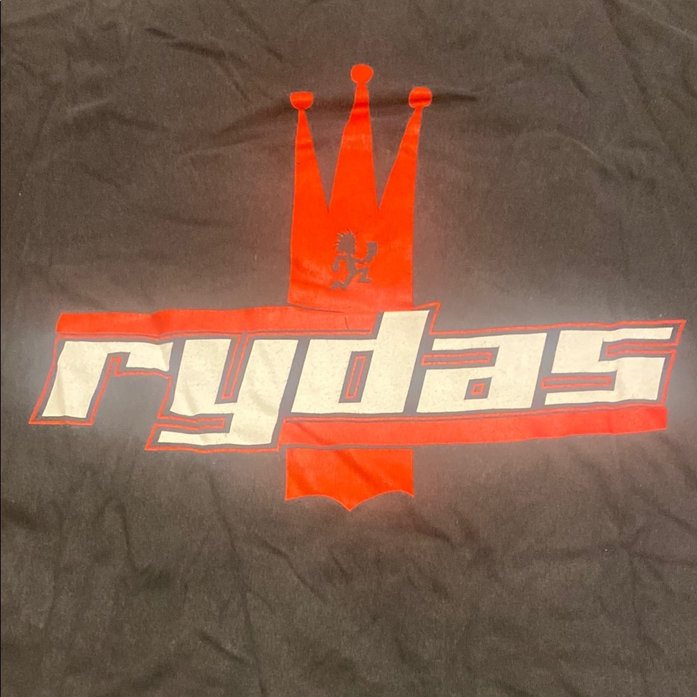 Psychopathic Rydas Vintage Black and Red Short Sleeve Logo Tee